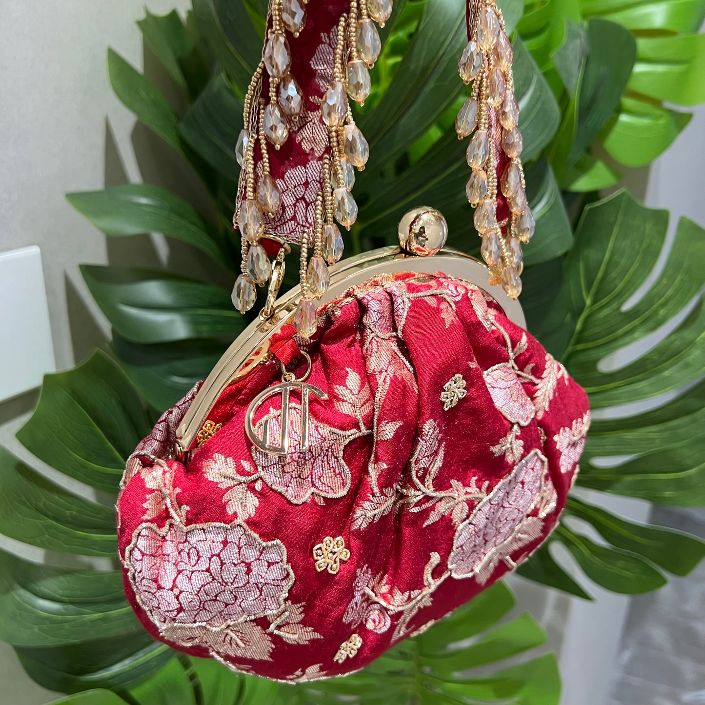 Banarasi Red Purse