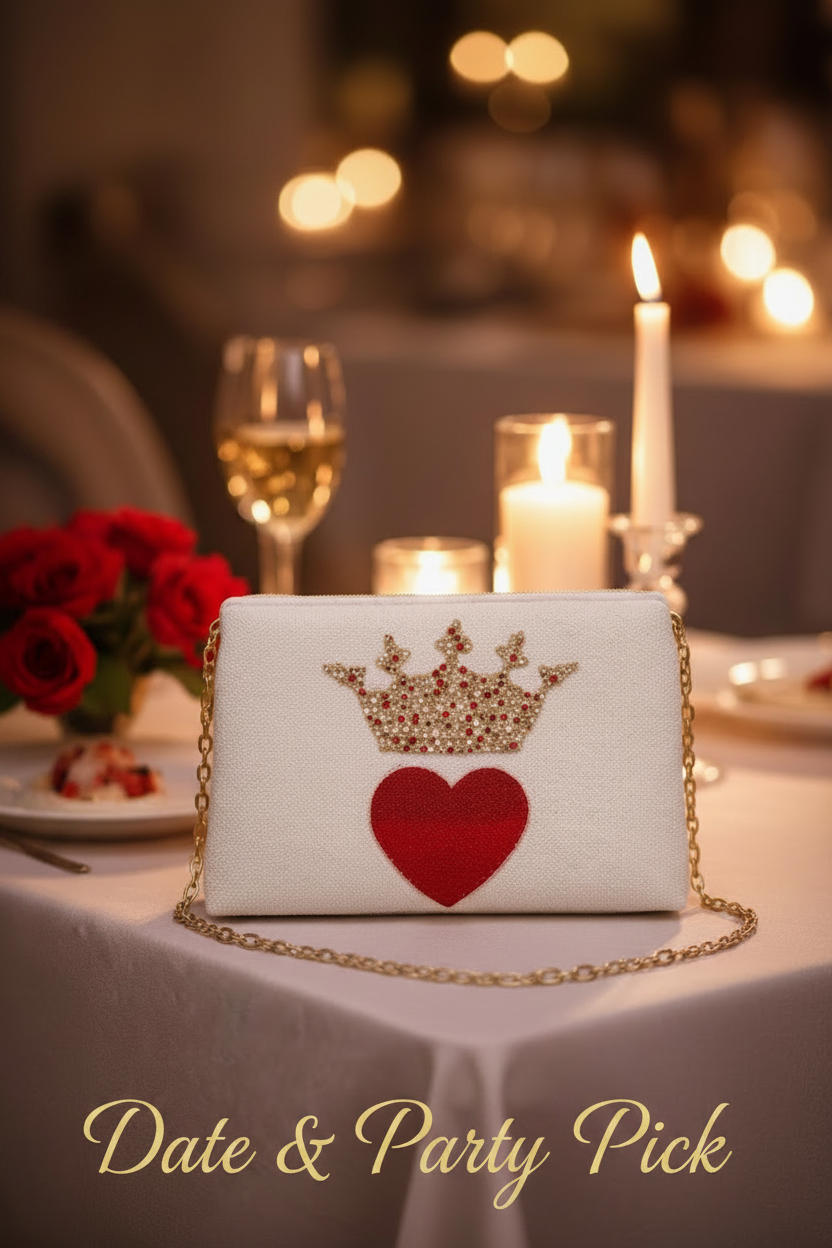 Queen Of Heart Clutch