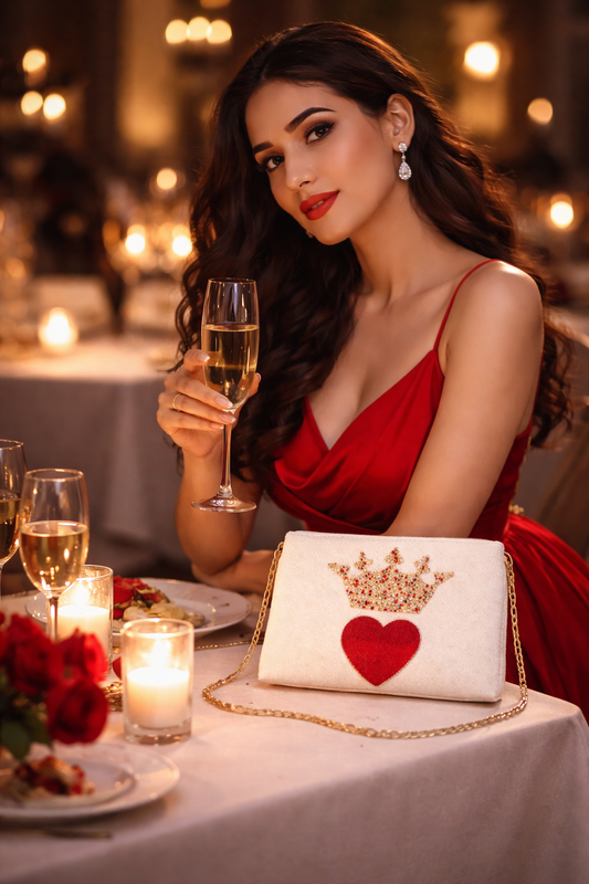 Queen Of Heart Clutch
