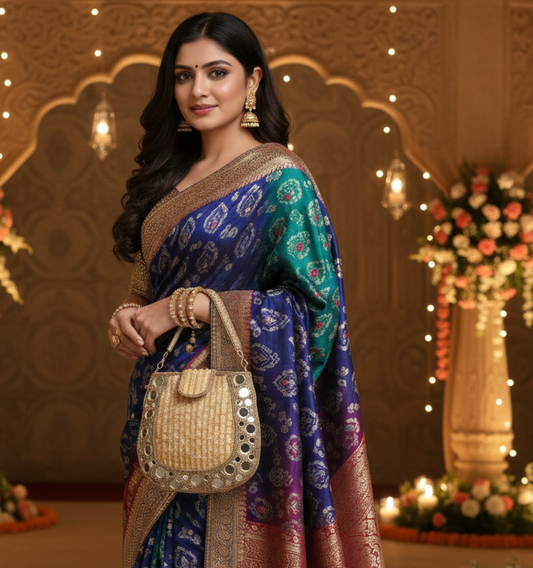 Mirror Gold Mini Handbag