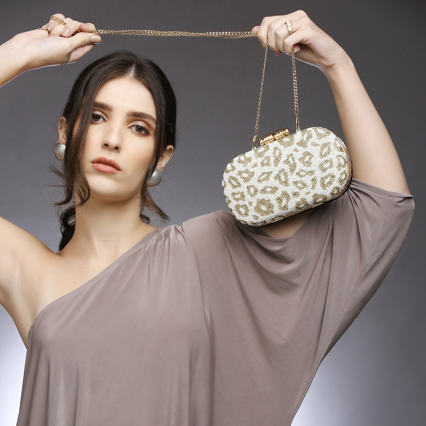 Juniper Wild Embellished clutch