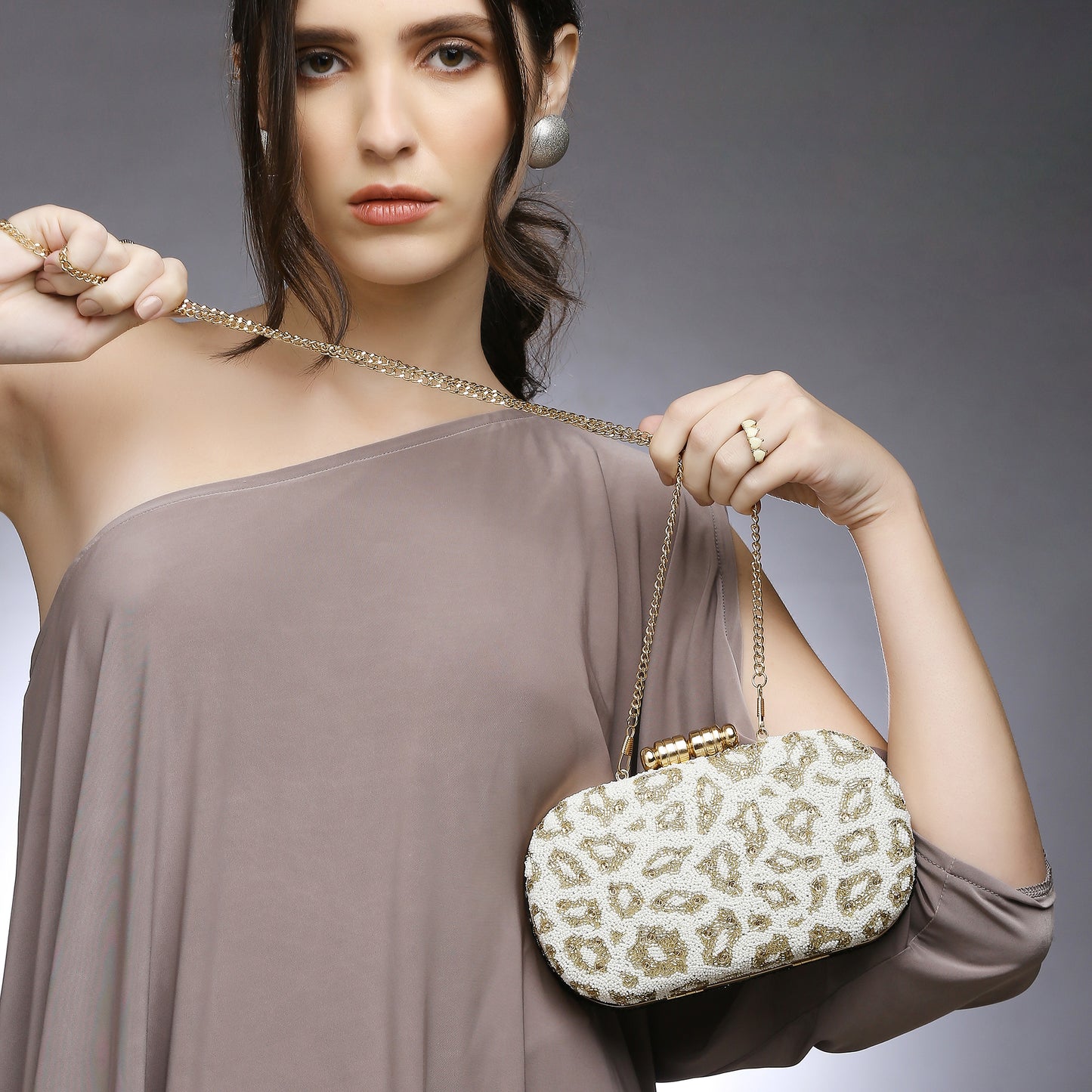 Juniper Wild Embellished clutch