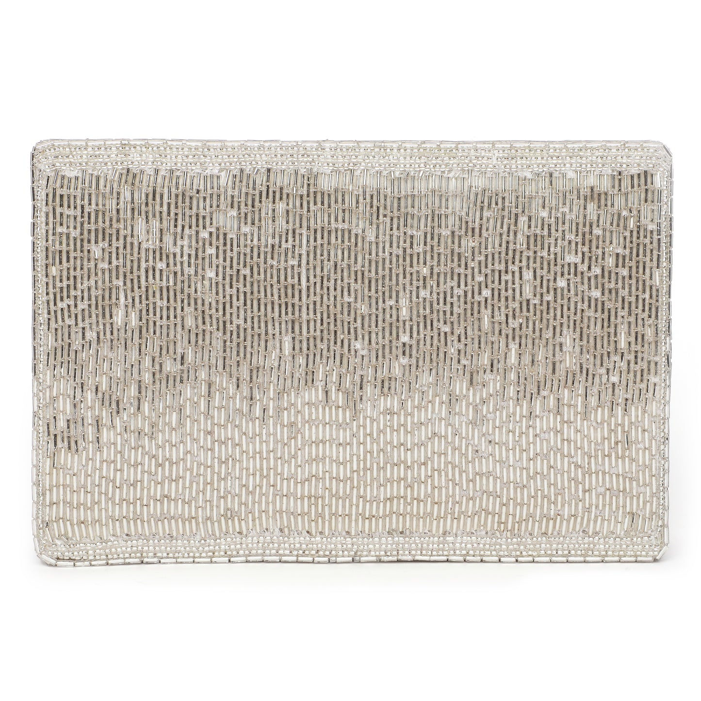 Edie Silver Clutch bag