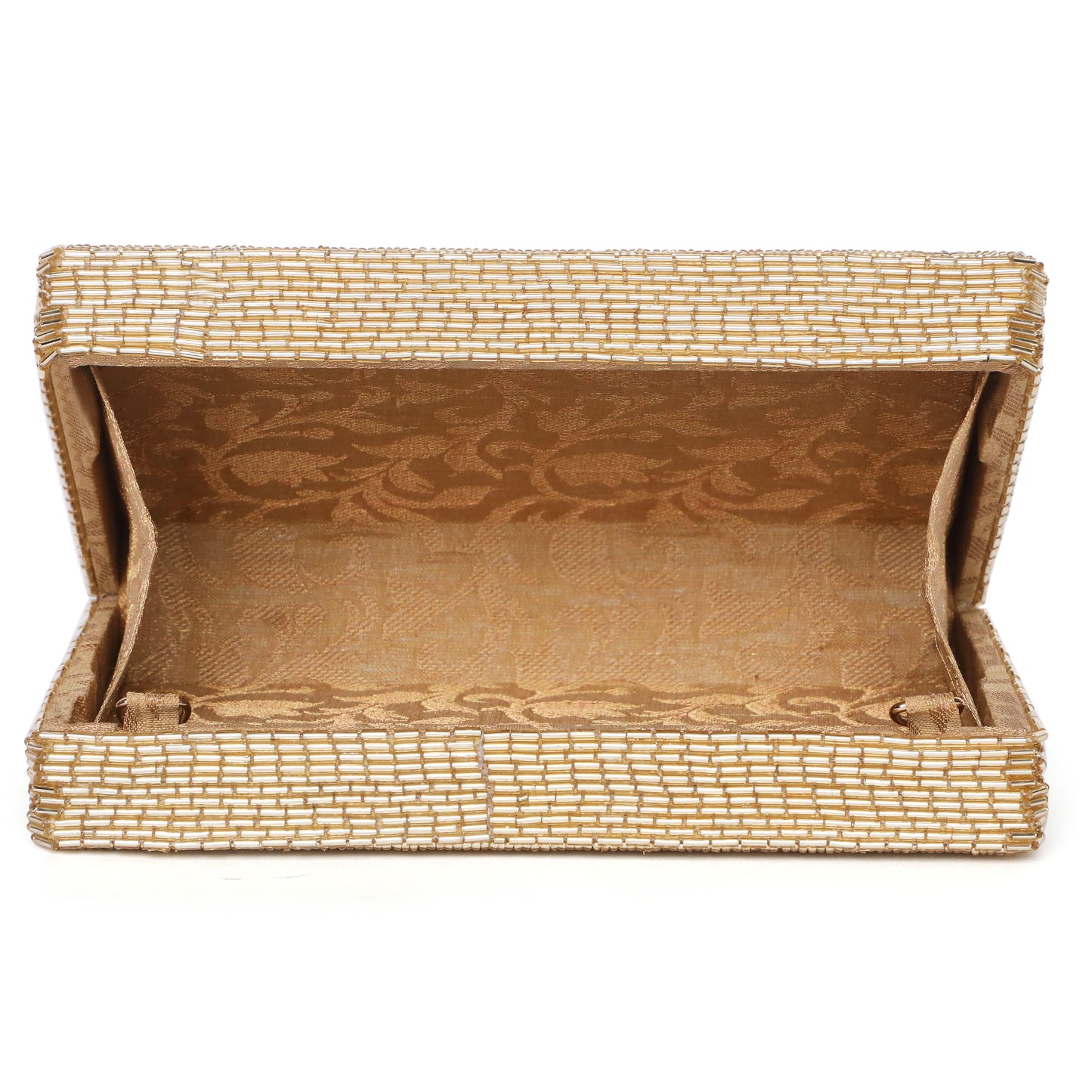 Edie Gold Clutch bag