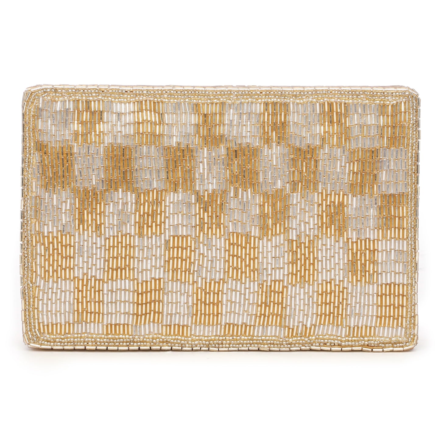 Edie Silver Gold Clutch bag