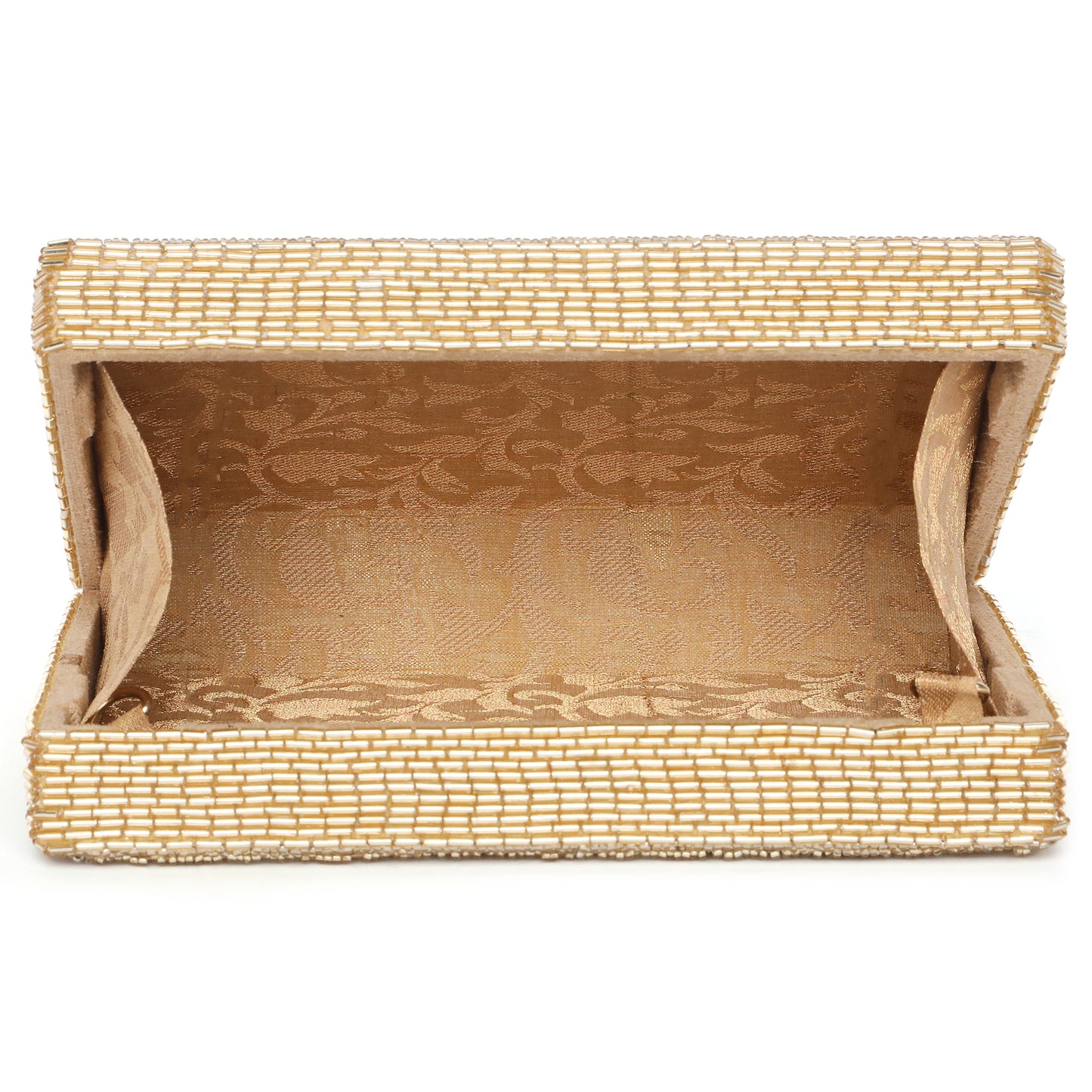 Edie Silver Gold Clutch bag