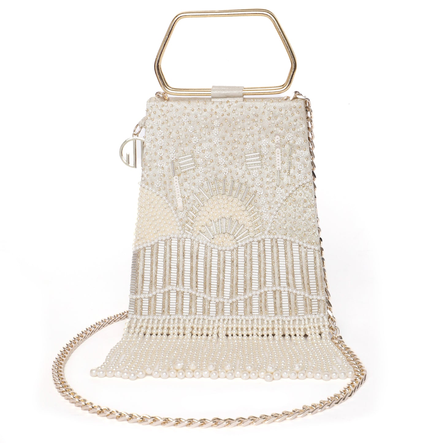 Demi Gold Embellished Handbag