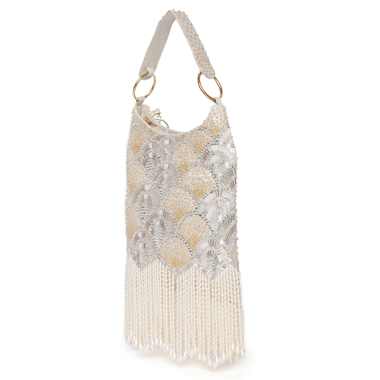Ira Gold embellished handbag