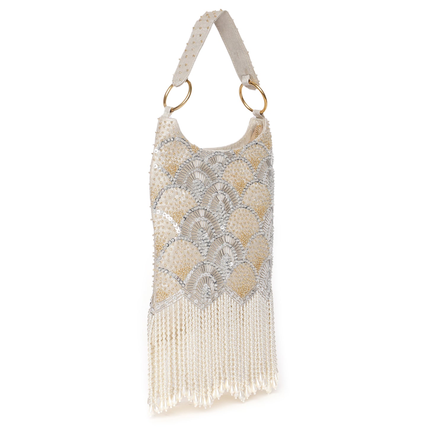 Ira Gold embellished handbag