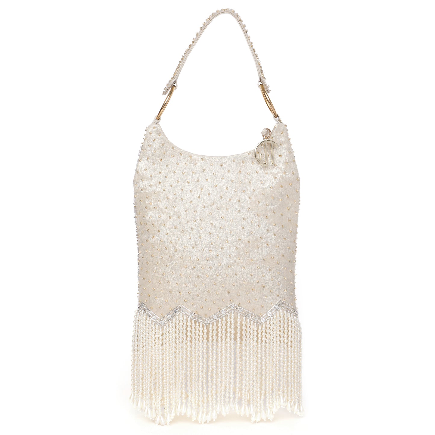 Ira Gold embellished handbag