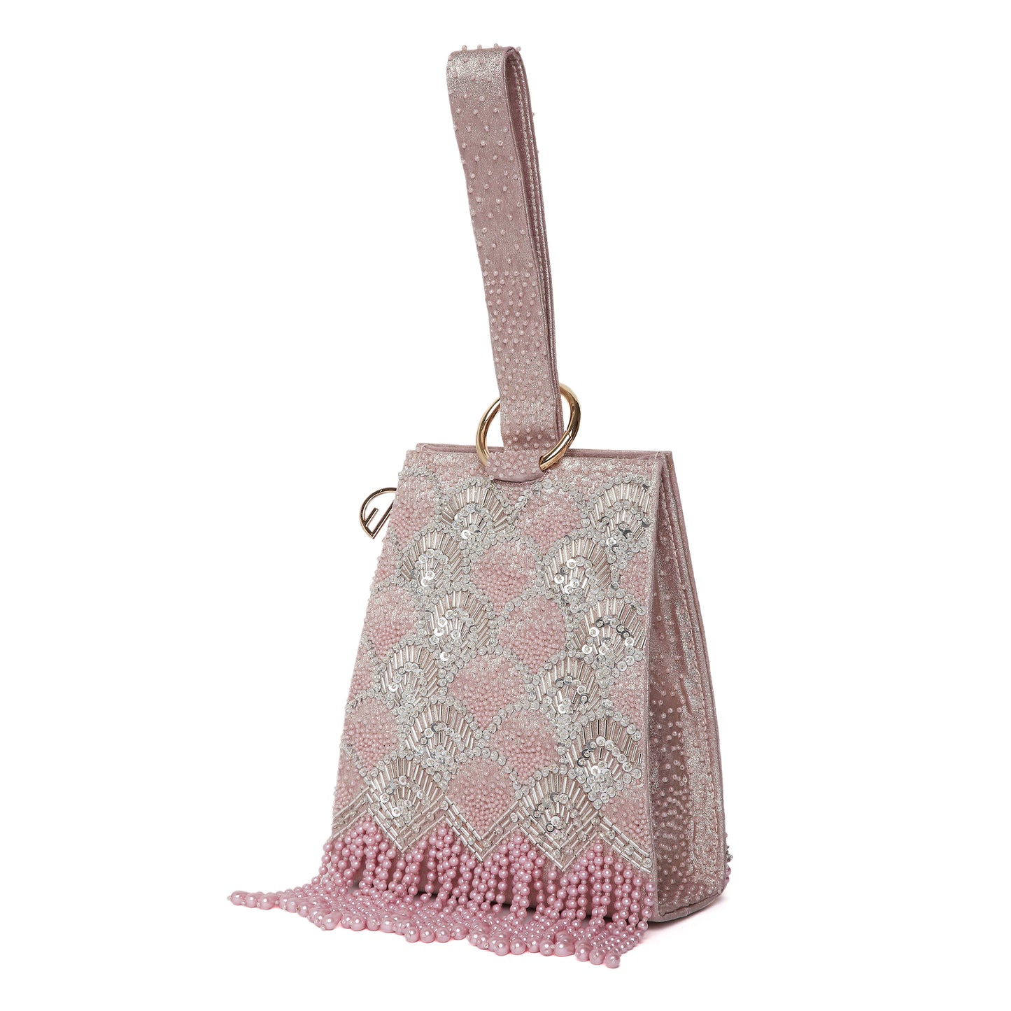 Rayna Pink embellished Handbag