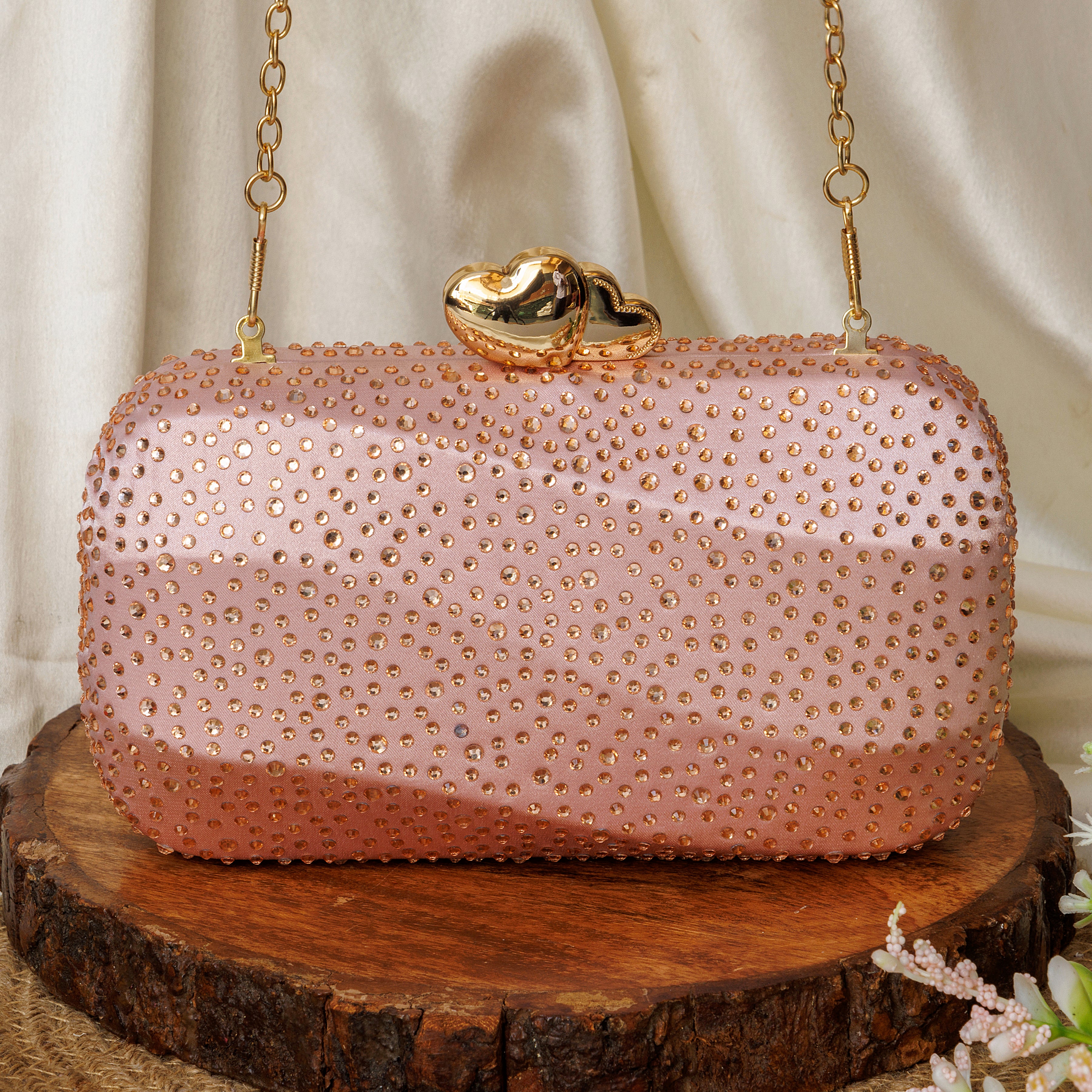 womens pink clutch bag