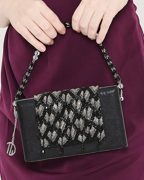 Chloee Black Box Clutch