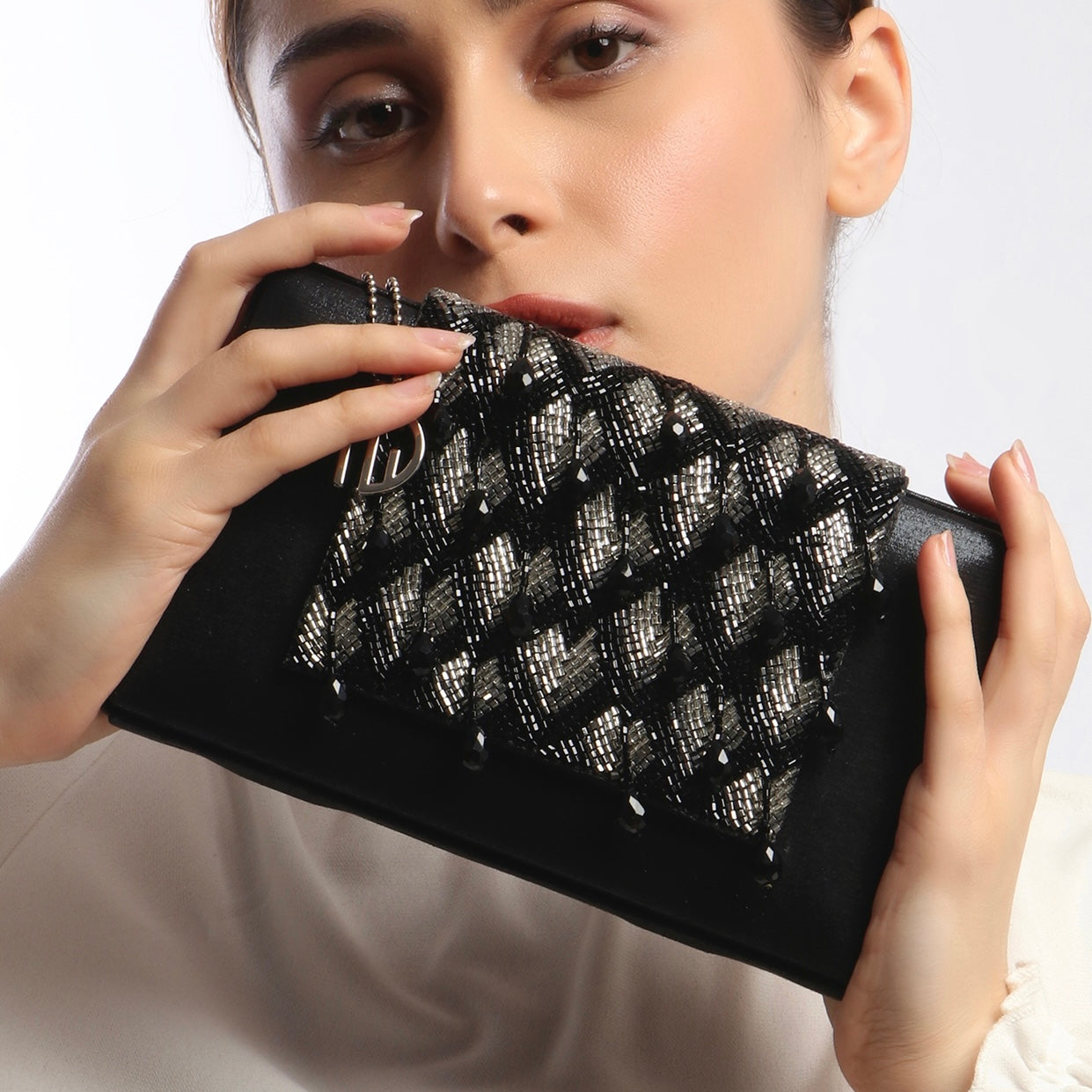 Chloee Black Box Clutch