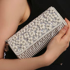 Anna Grey Cylindrical Clutch Bag