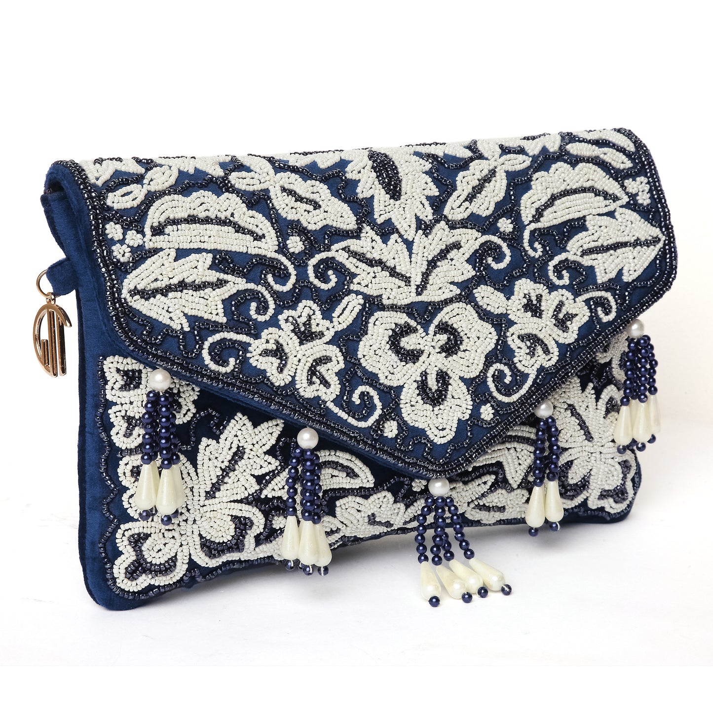 Beaded Tassel Blue