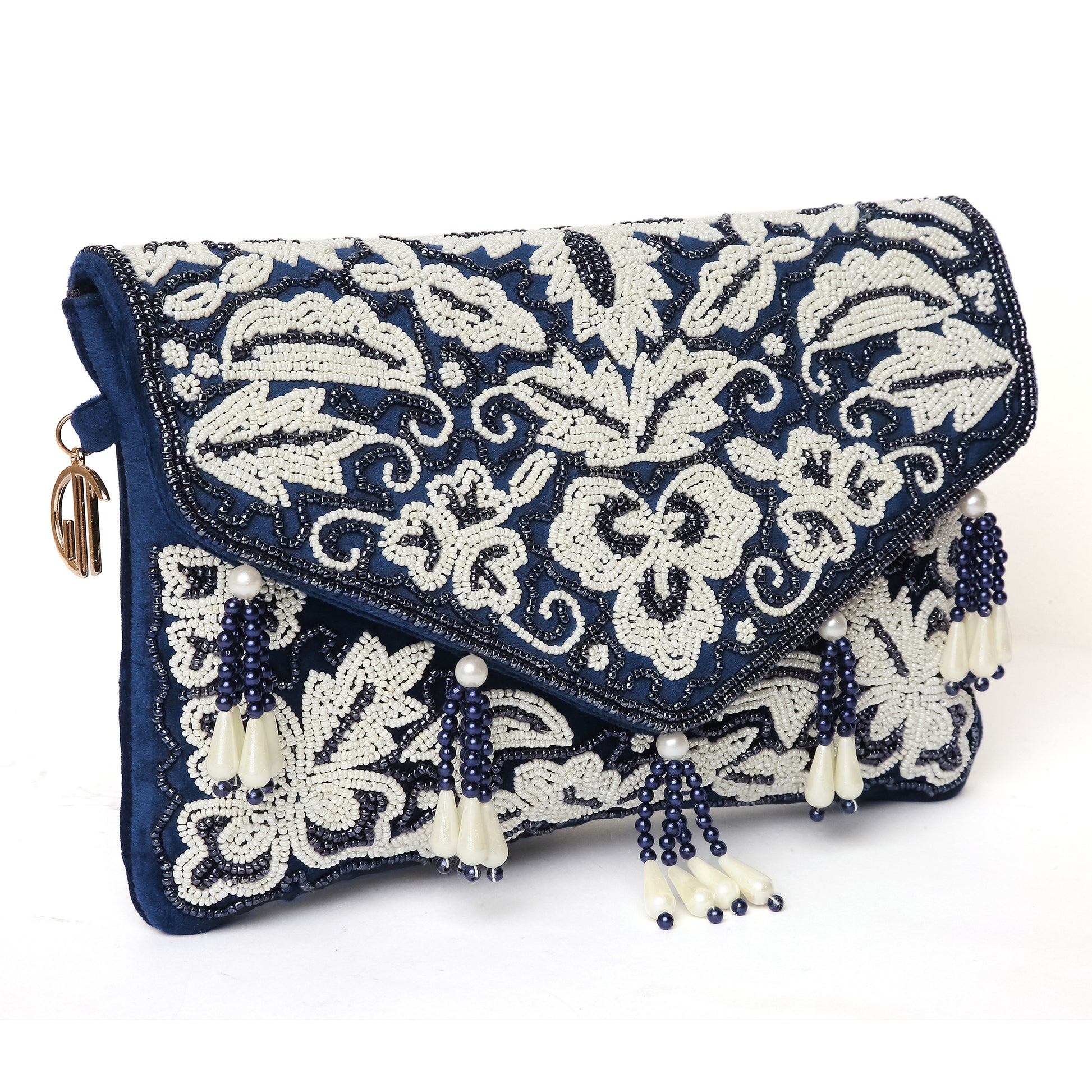 Beaded Tassel Blue