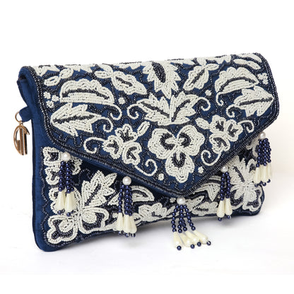 Beaded Tassel Blue