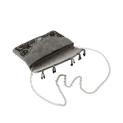 Beaded Tassel Grey
