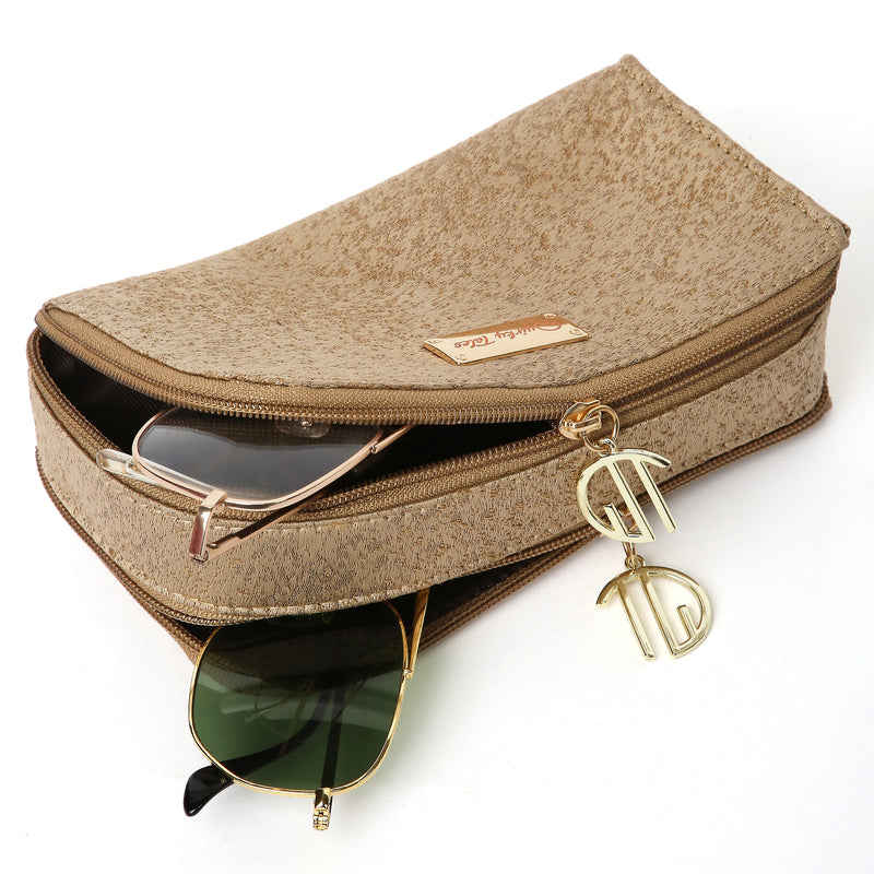 BEIGE SUNGLASS COVER