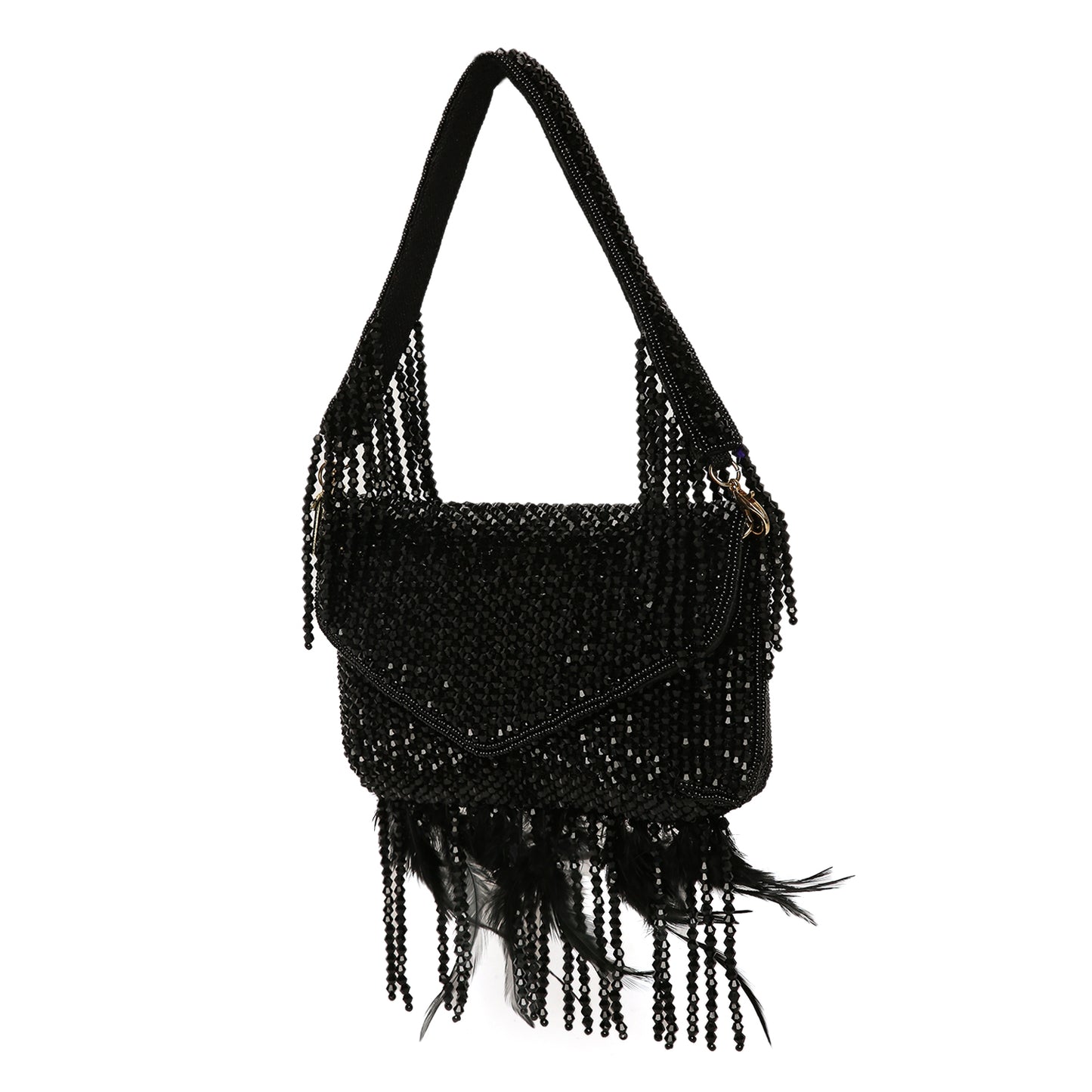 Black Fur Clutch  For Ladies