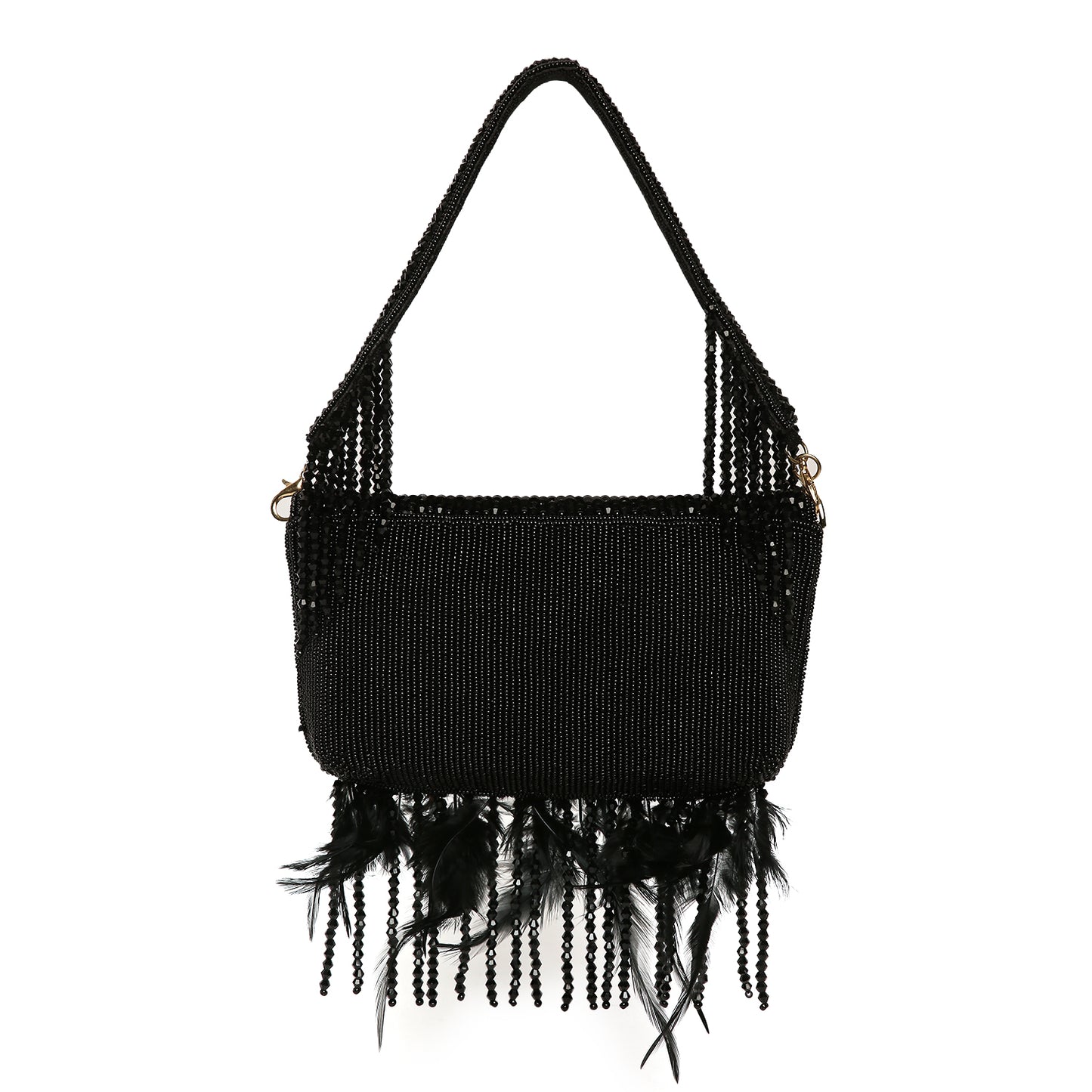 Black Fur Clutch  For Ladies