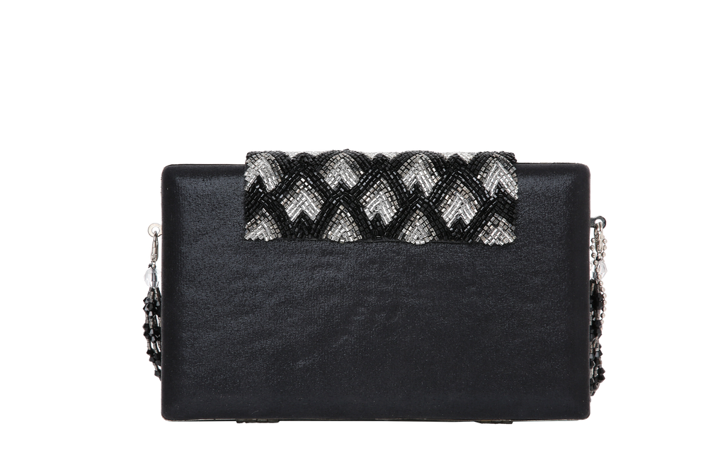 Chloee Black Box Clutch