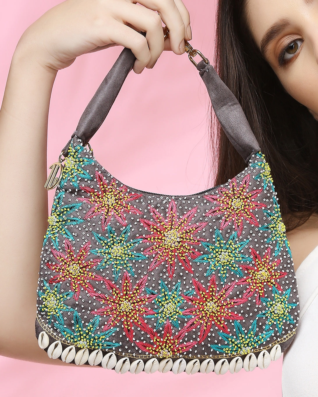 Clara Hobo Grey Bag