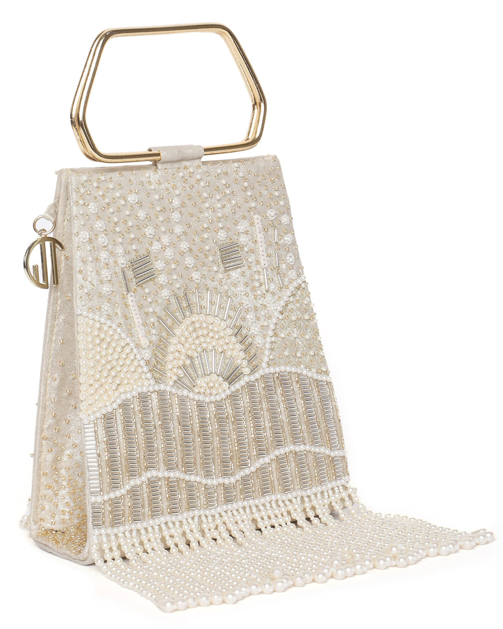 Demi Gold Embellished Handbag