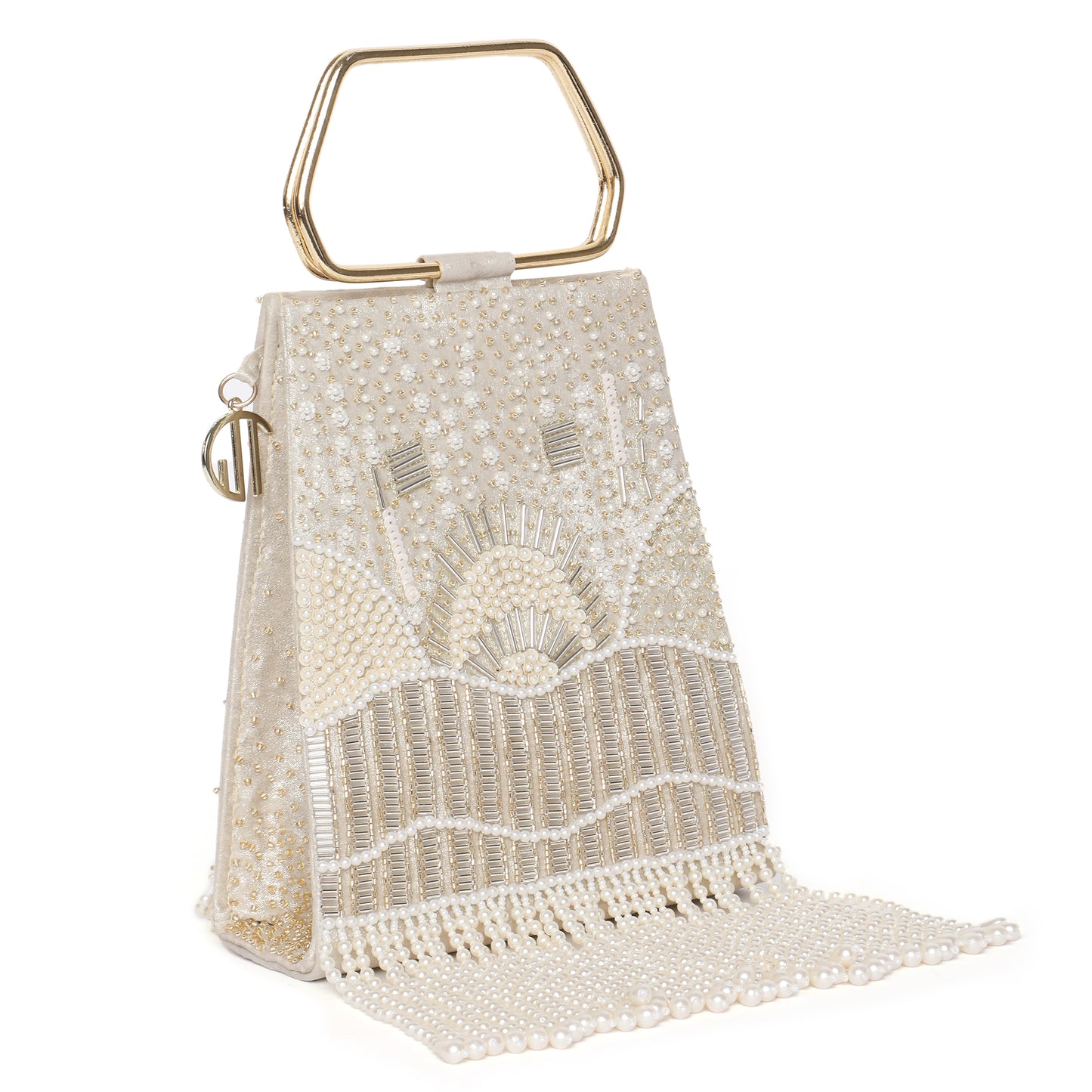 Demi Gold Embellished Handbag