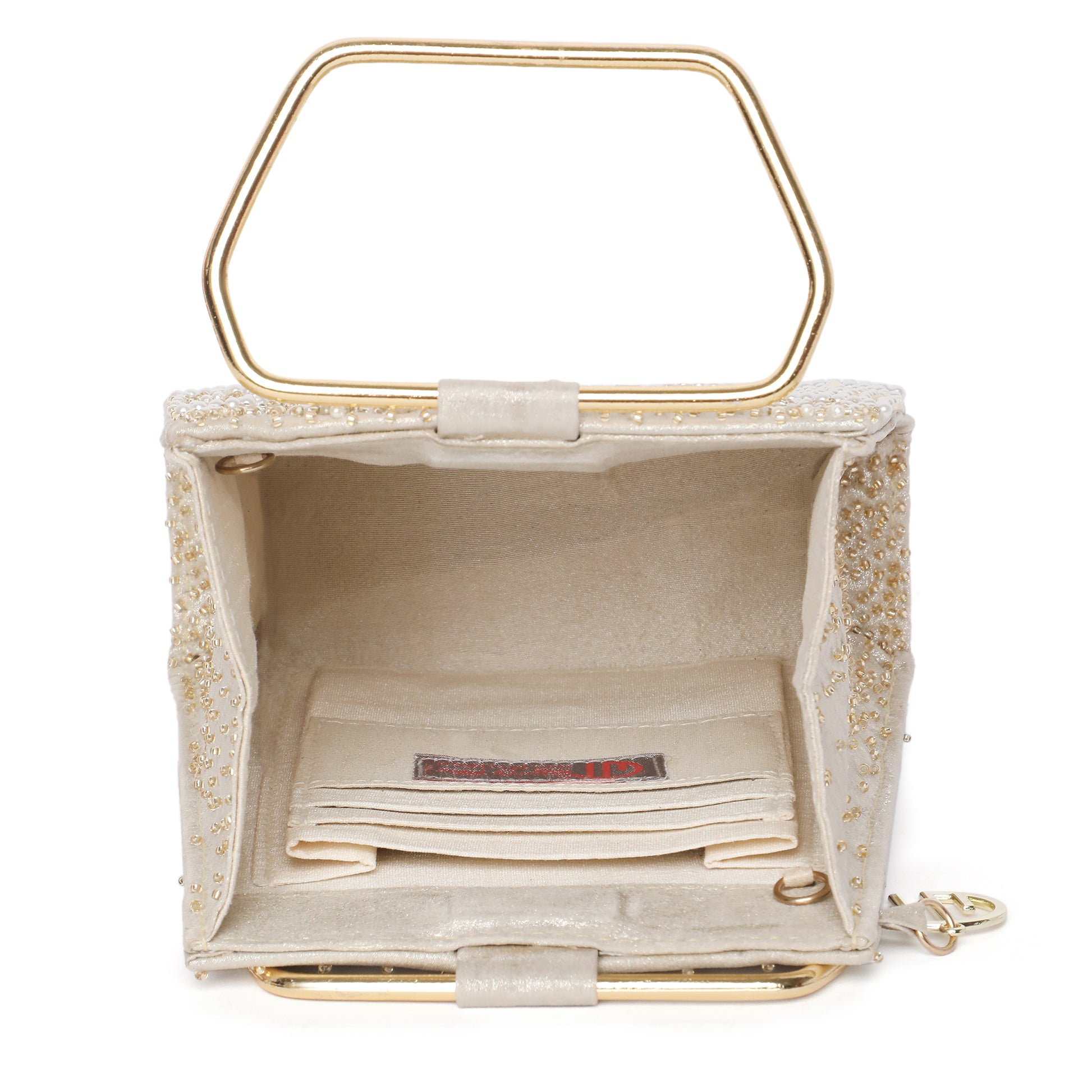Demi Gold Embellished Handbag