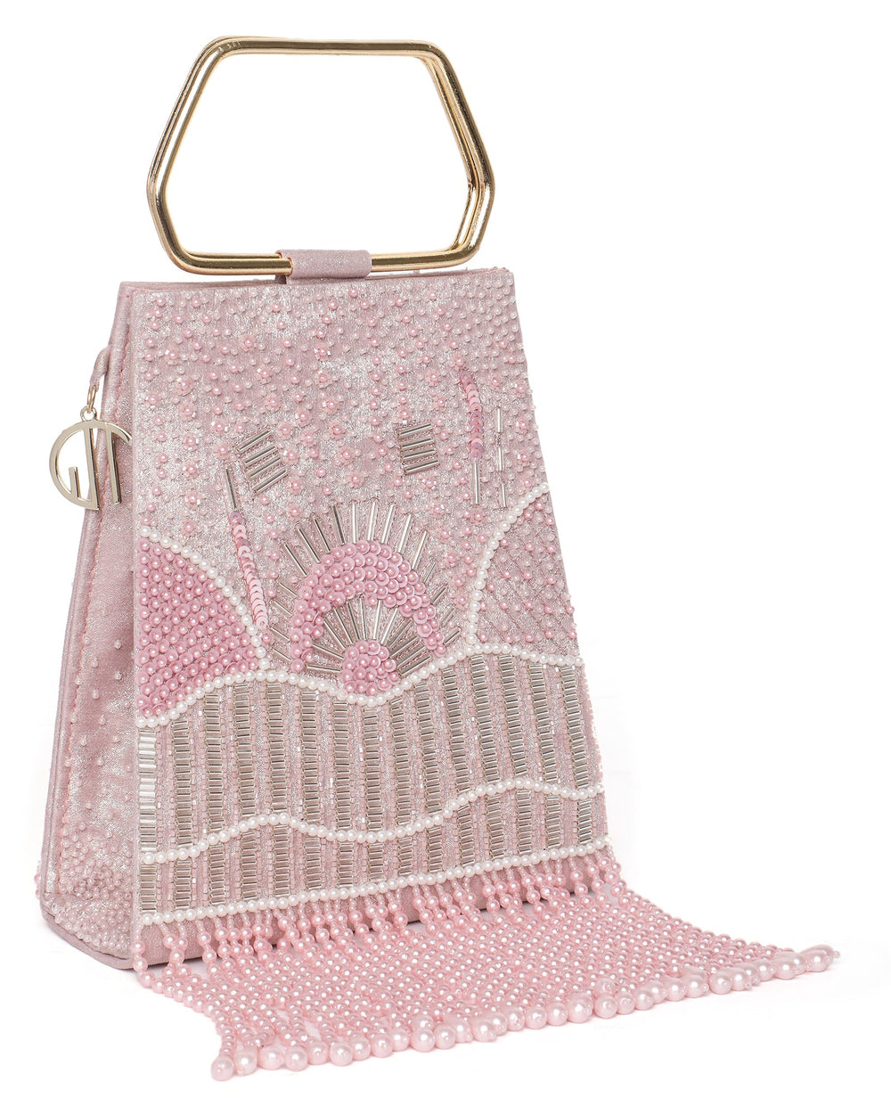 Demi Pink Embellished Handbag
