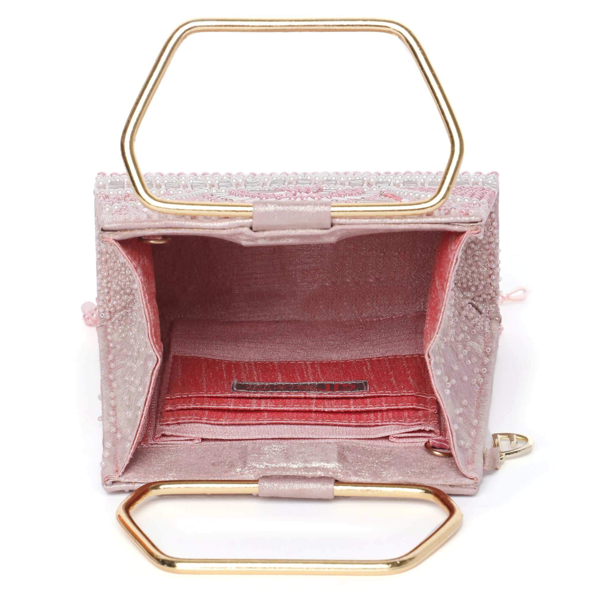 Demi Pink Embellished Handbag