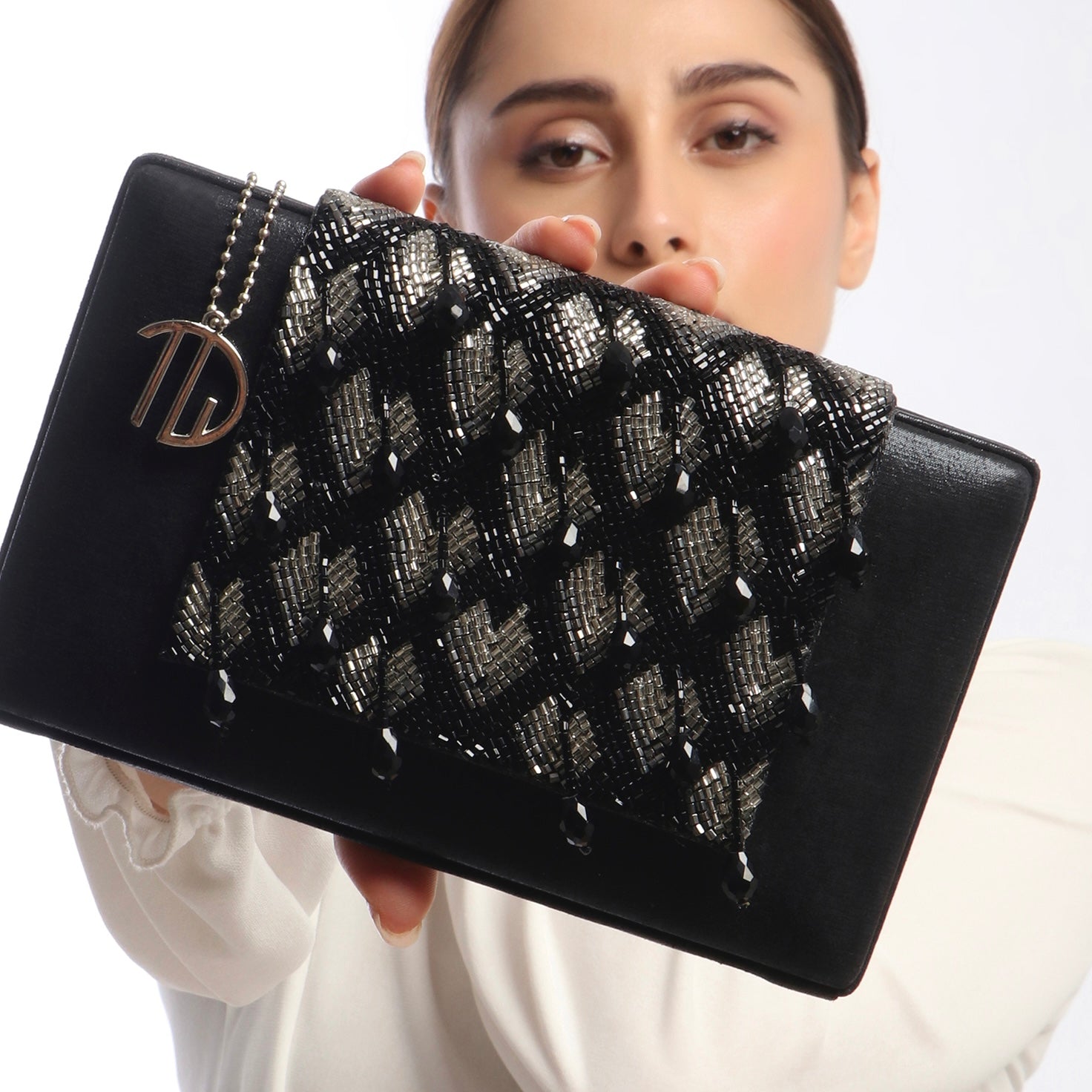 Chloee Black Box Clutch