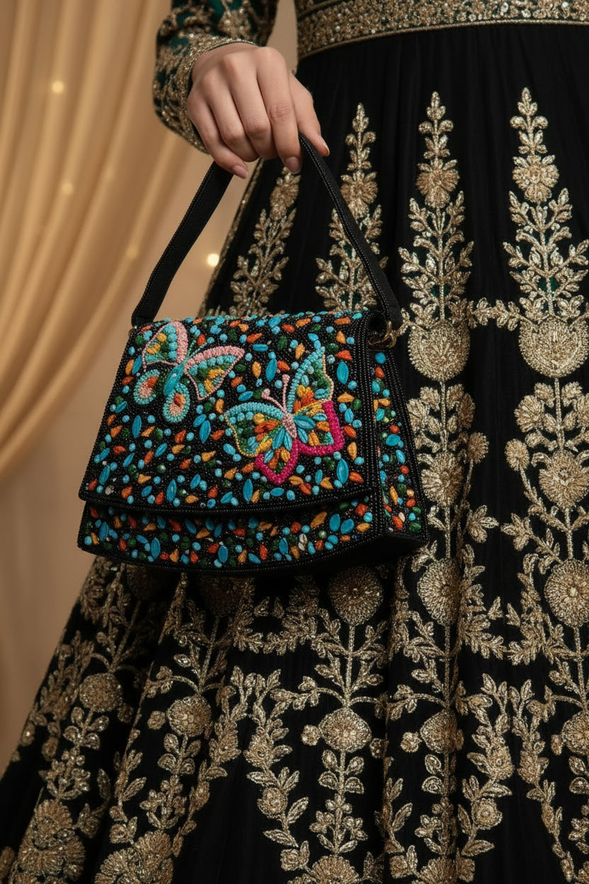 Elara Black Handbag