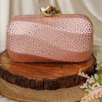 Esabelle Pink Capsule Clutch