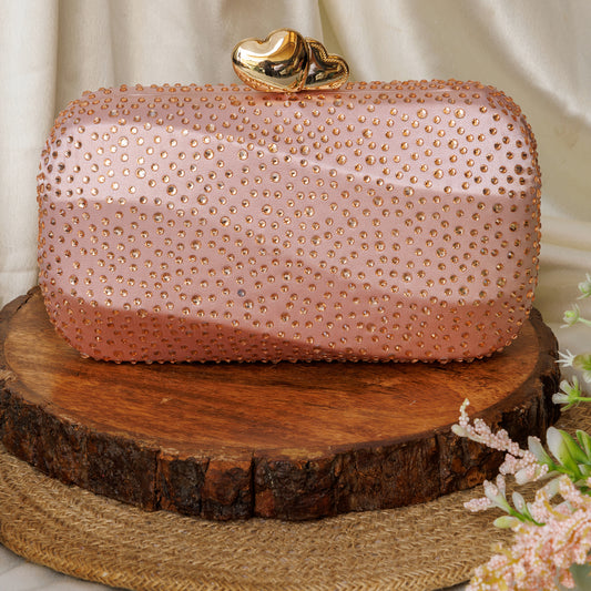 Esabelle Pink Capsule Clutch