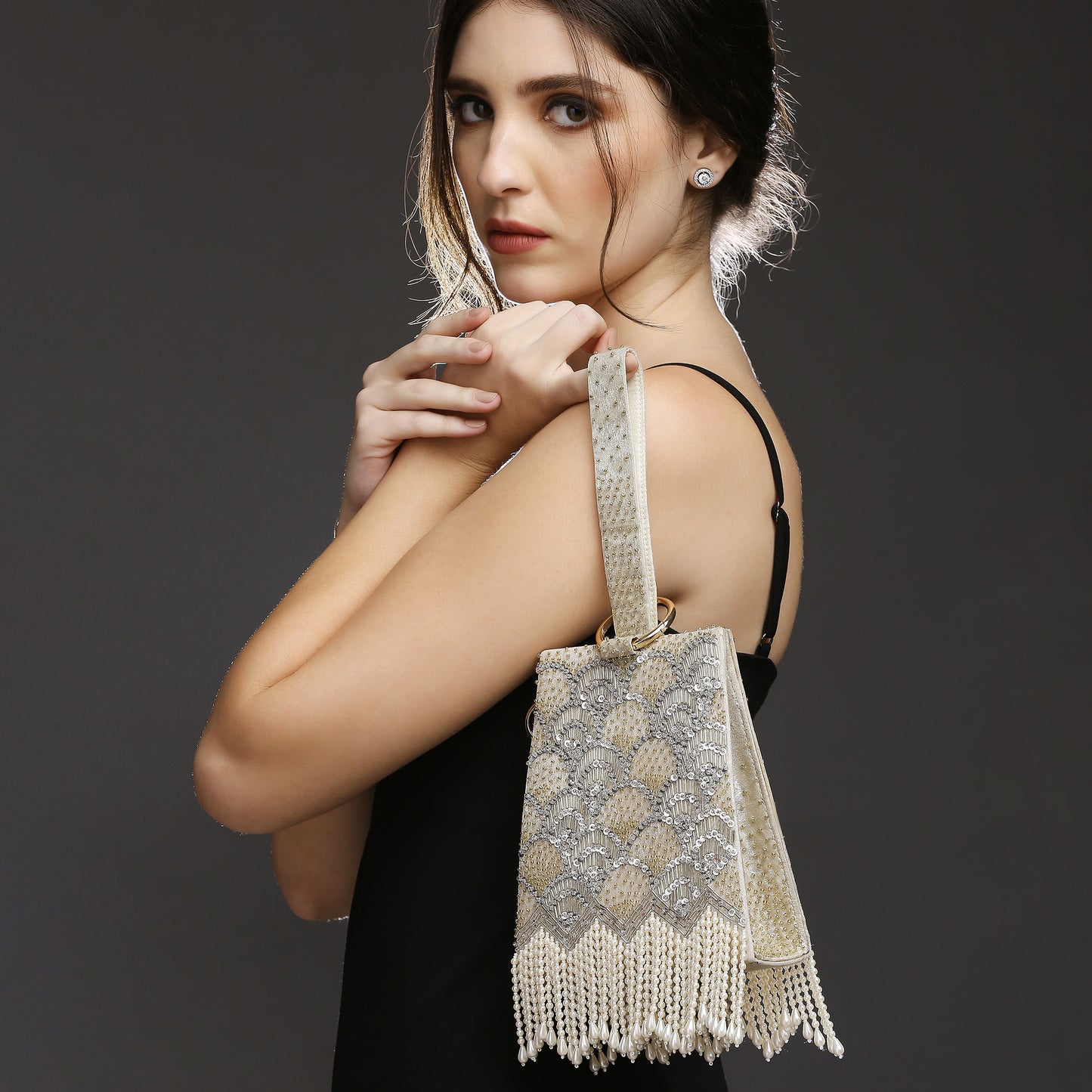 Rayna Gold embellished Handbag