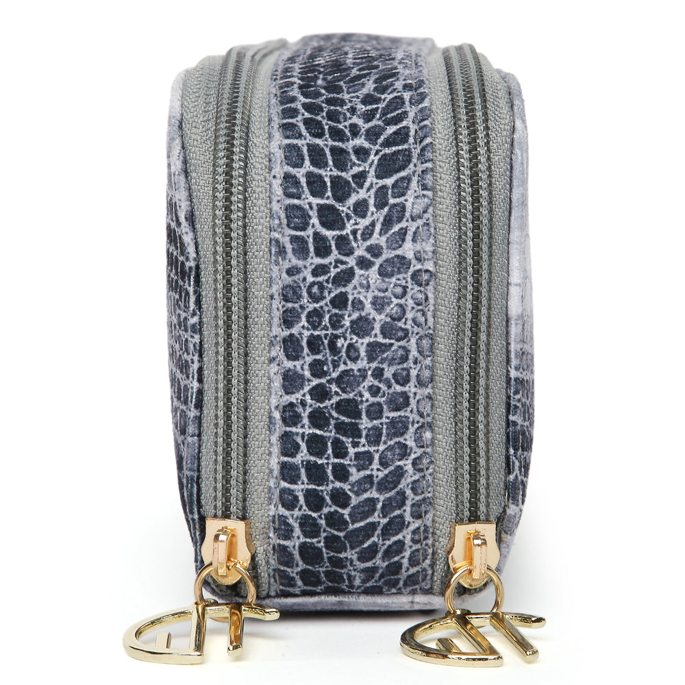BLACK CROC PRINT SUNGLASS COVER