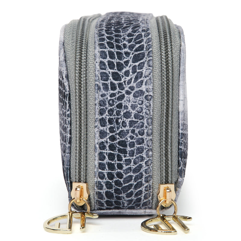 BLACK CROC PRINT SUNGLASS COVER