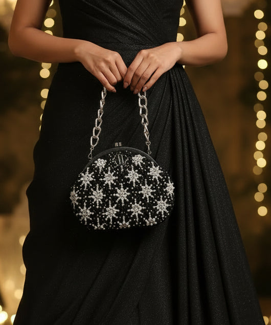 Heer Black Purse handbag