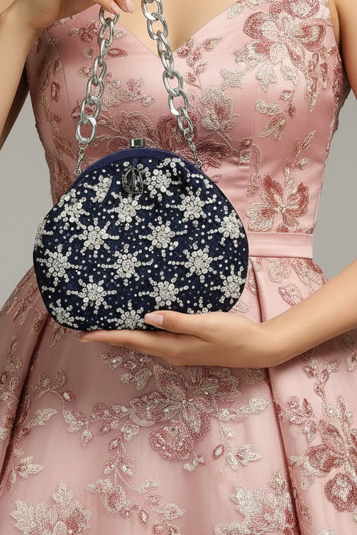 Heer Blue Purse handbag