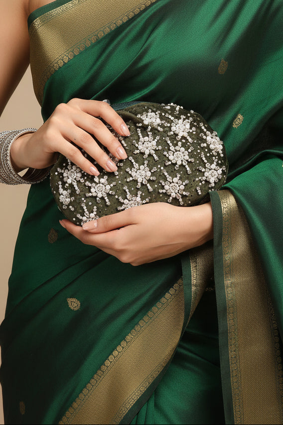 Heer Green Purse handbag