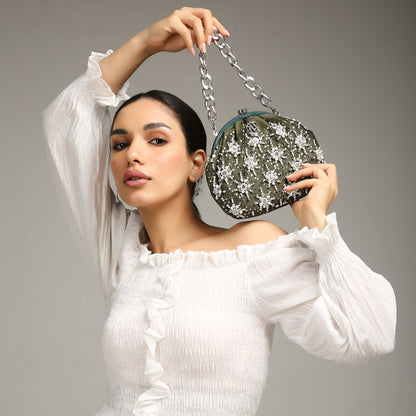 Heer Green Purse handbag