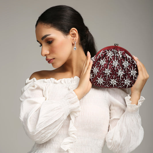 Heer Red Purse handbag