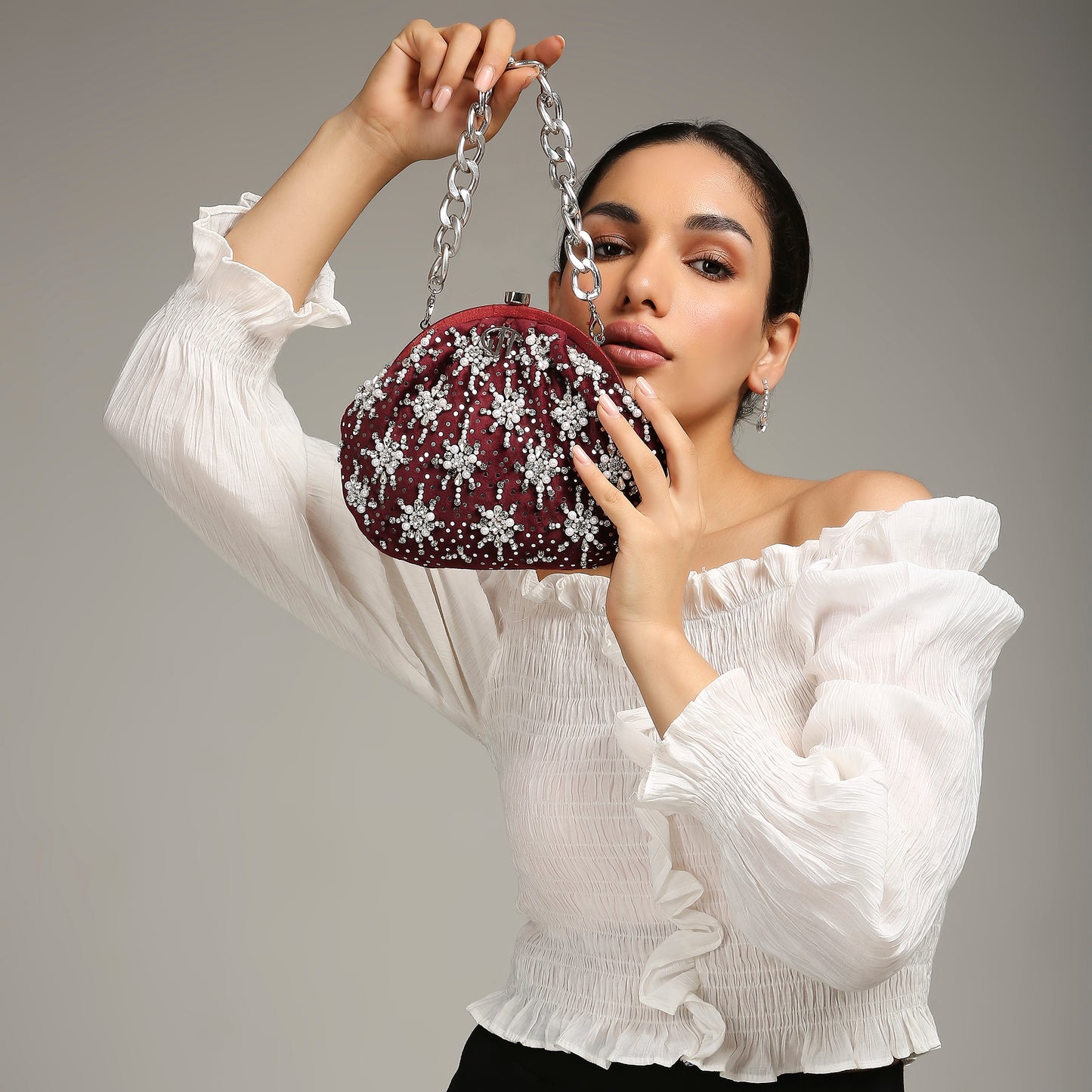 Heer Red Purse handbag