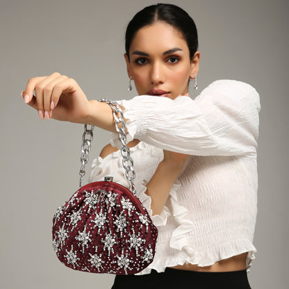 Heer Red Purse handbag