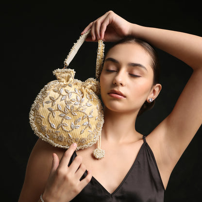 Gold Zardozi Potli
