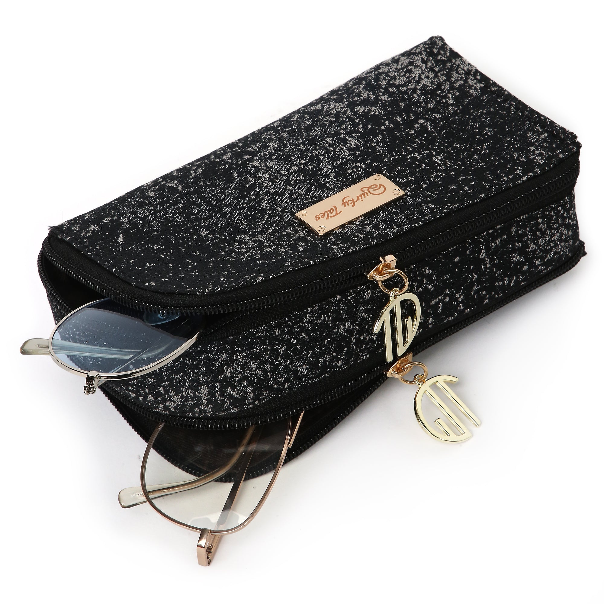 Jacquard Black Sunglass Cover