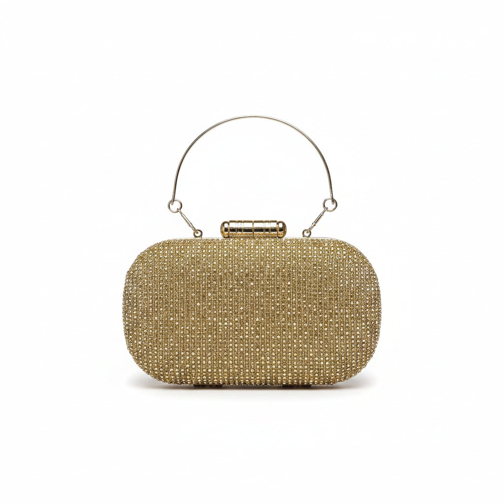 Juniper Gold embellished clutch